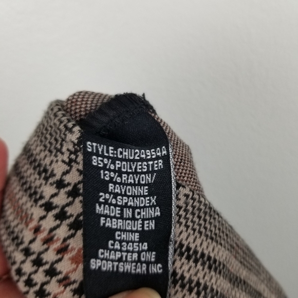 Jules & Leopold Houndstooth Plaid Pants NWT size XL - Picture 9 of 10